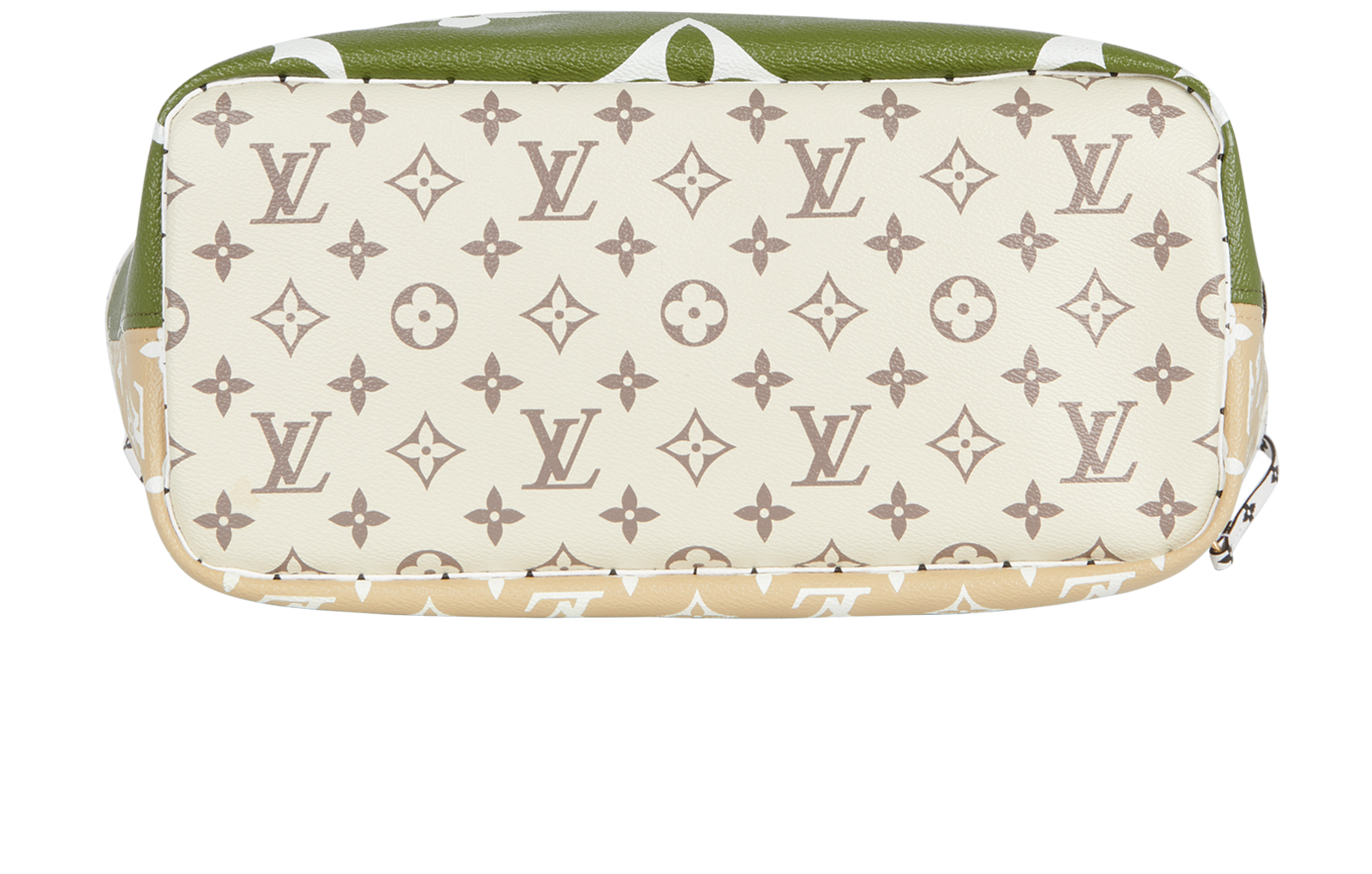 Neverfull MM, &pound;2,200, Handbags, Beige/Green, Canvas, Top view